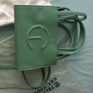 Telfar Small Shopping Sage Green